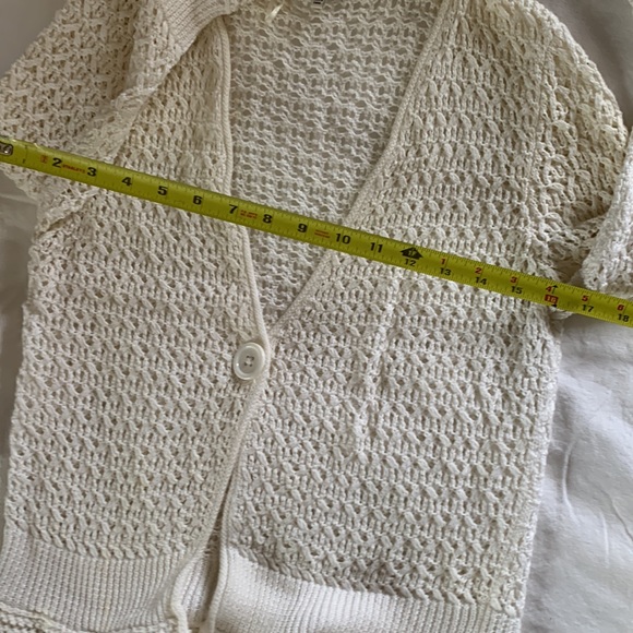 JONES NEW YORK sport | M | Feminine cardigan one button peplum style flare cuffs - Picture 3 of 5